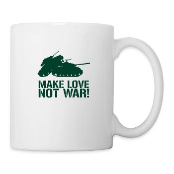 MAKE LOVE NOT WAR TANK - Tasse - Weiß - Rechts