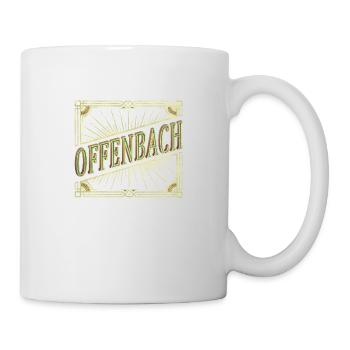 Offenbach Deutschland Stadt Schrift Vintage Retro - Tasse - Weiß - Rechts