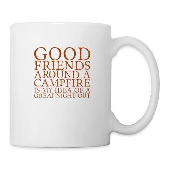 Good Friends Around A Campfire - Mug - white - Right