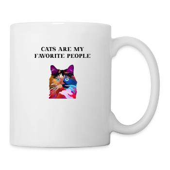 Chat mignon Les chats sont mes idées cadeaux préférées - Mug blanc - blanc - Droite
