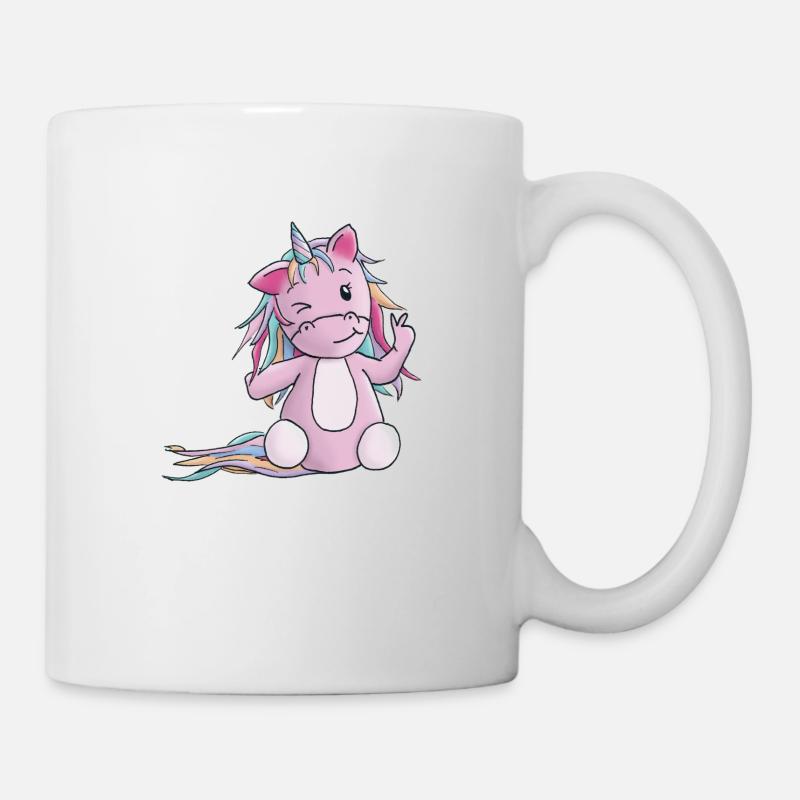 Einhorn Peace - Tasse - Weiß
