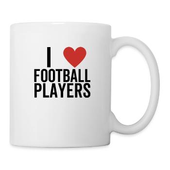 I Love Football Players - Mug - white - Right