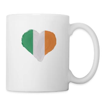 Ireland Flag Vintage Irish Flag Dublin - Mug - white - Right