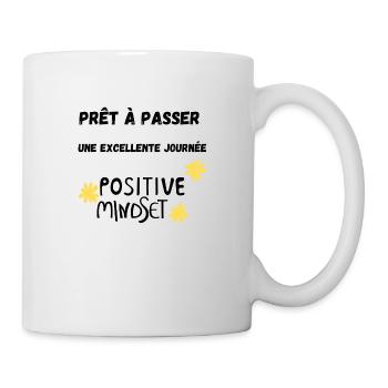 Positive T-shirt - Mug blanc - blanc - Droite