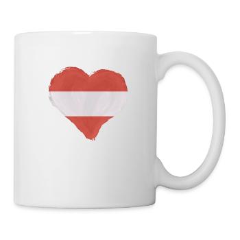 Austria Flag Austria Austrian Flag AT - Mug - white - Right