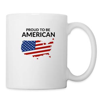 Stolzer Amerikaner - Tasse - Weiß - Rechts