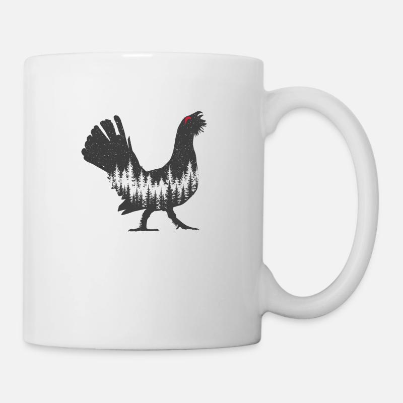 Auerhahn - Tasse - Weiß