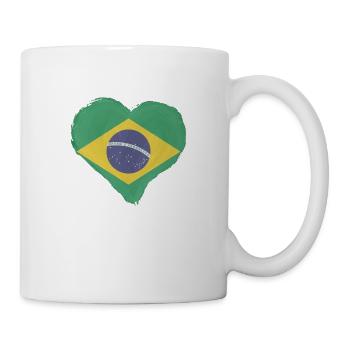 Brazil flag Brazilian flag South America - Mug - white - Right