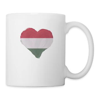 Drapeau de la Hongrie Drapeau hongrois Balaton Hongrie - Mug blanc - blanc - Droite