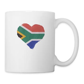South Africa flag Africa South African flag - Mug - white - Right