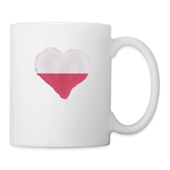 Poland Flag Used Look Polska Polish Flag - Mug - white - Right