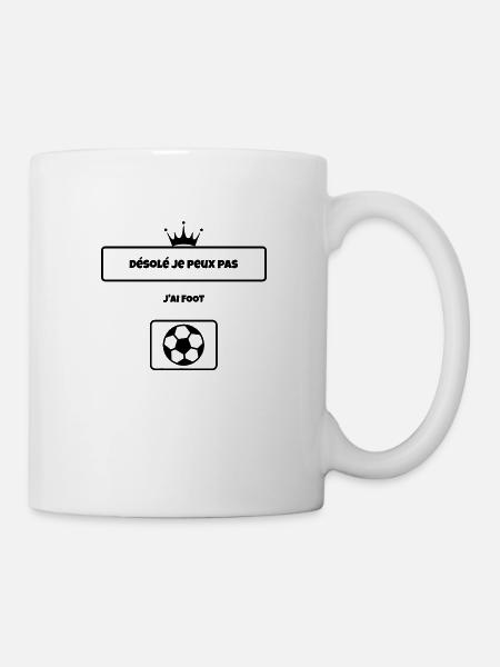 T shirt Désolé je peux pas j'ai football - Mug blanc - blanc