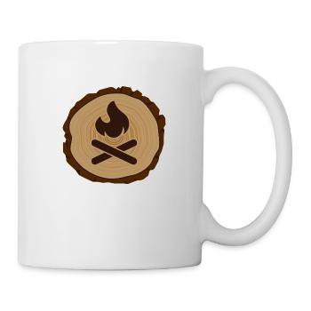Bushcraft Wildcamping Survival Campfire - Mug - white - Right