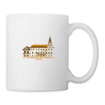 Pirna Town Hall Elbe Saxon Switzerland Saxony - Mug - white - Right