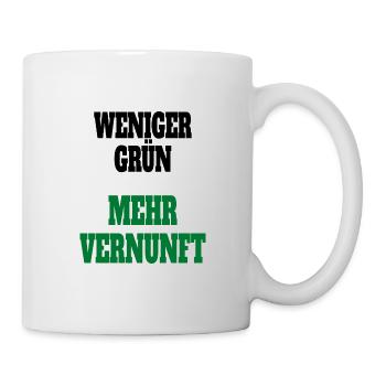 Witze Grüne Die Grünen Habeck Baerbock Partei - Tasse - Weiß - Rechts