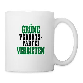 Witze Grüne Die Grünen Habeck Baerbock Partei - Tasse - Weiß - Rechts
