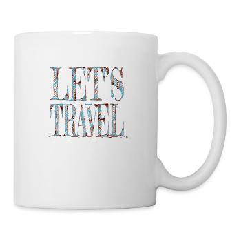 traveling eat sleep travel hike present idea - Tasse - Weiß - Rechts