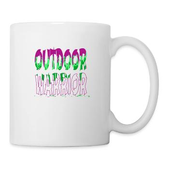 heureux camping hommes humour montagnes génial - Mug blanc - blanc - Droite