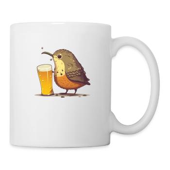 sweet bird with beer - Mug - white - Right