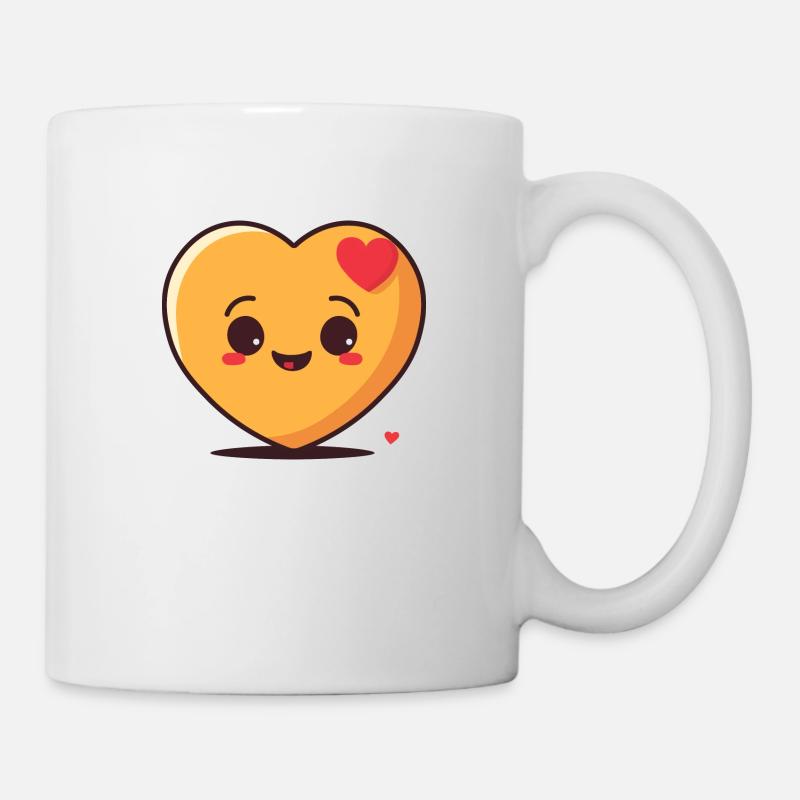 Liebesherz Illustration - Tasse - Weiß