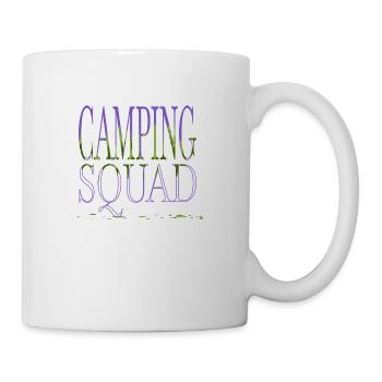 camping hoodie hike camping funny tshirt humor - Tasse - Weiß - Rechts