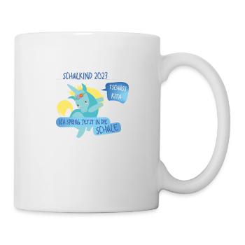 Tschüß Kita - Schulkind - Tasse - Weiß - Rechts