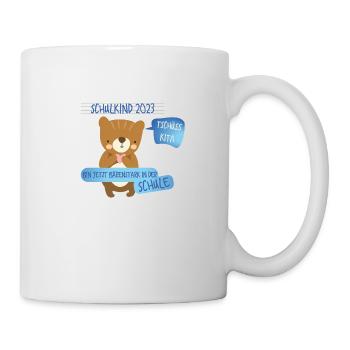Tschüß Kita - Schulkind - Tasse - Weiß - Rechts