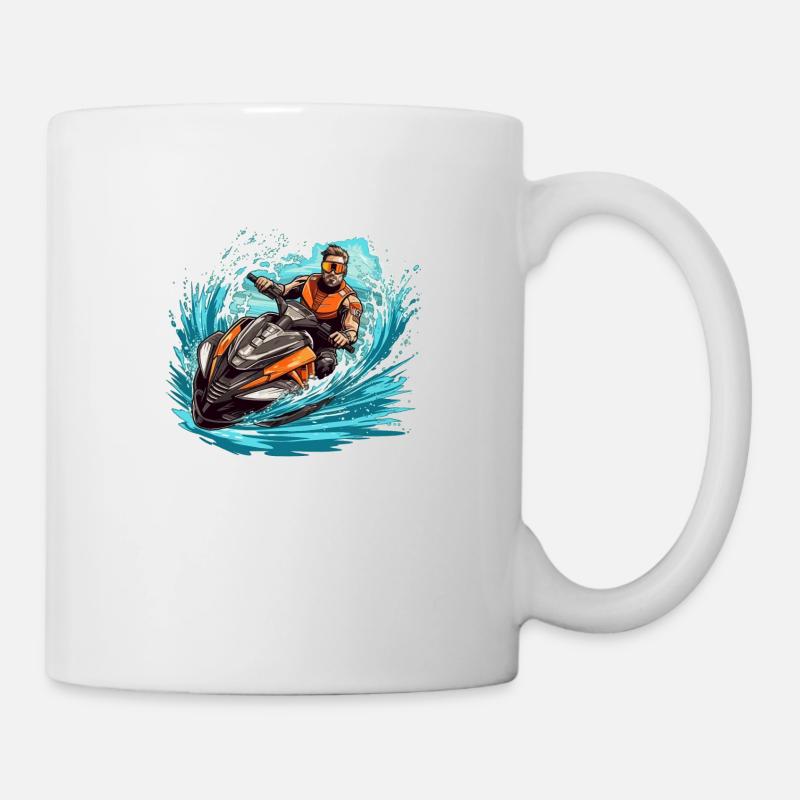 Cadeau Jet Ski - Mug blanc - blanc