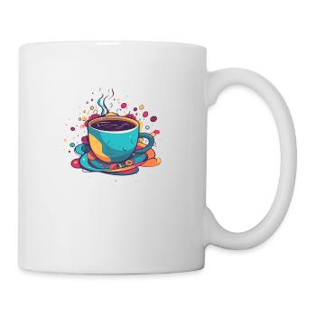 Tasse Kaffee - Tasse - Weiß - Rechts