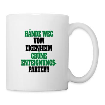 Witze Grüne Die Grünen Habeck Baerbock Partei - Tasse - Weiß - Rechts