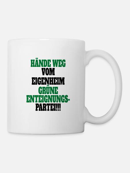 Witze Grüne Die Grünen Habeck Baerbock Partei - Tasse - Weiß