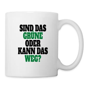 Witze Grüne Die Grünen Habeck Baerbock Partei - Tasse - Weiß - Rechts