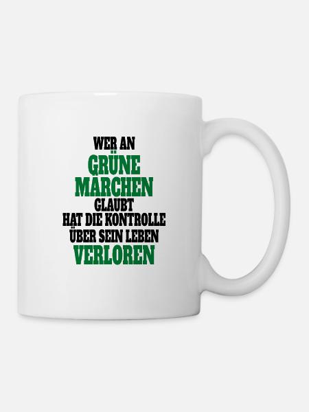 Witze Grüne Die Grünen Habeck Baerbock Partei - Tasse - Weiß