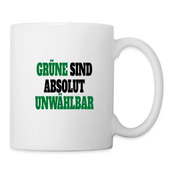 Witze Grüne Die Grünen Habeck Baerbock Partei - Tasse - Weiß - Rechts