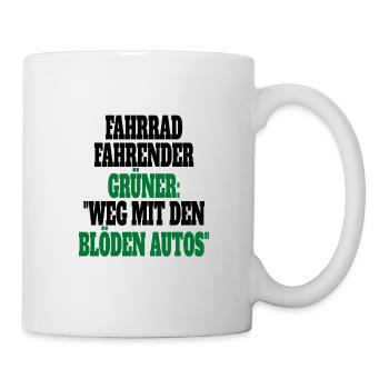 Witze Grüne Die Grünen Habeck Baerbock Partei - Tasse - Weiß - Rechts