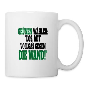 Witze Grüne Die Grünen Habeck Baerbock Partei - Tasse - Weiß - Rechts