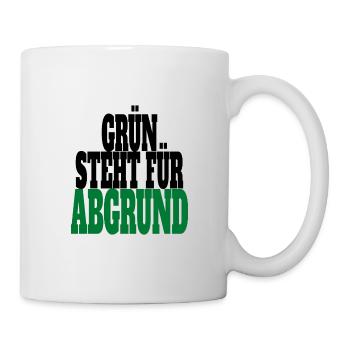 Witze Grüne Die Grünen Habeck Baerbock Partei - Tasse - Weiß - Rechts