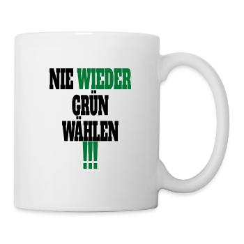 Witze Grüne Die Grünen Habeck Baerbock Partei - Tasse - Weiß - Rechts