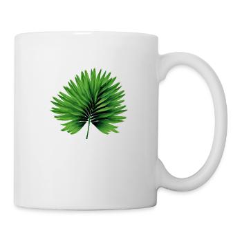 Das Palmenblatt - Tasse - Weiß - Rechts