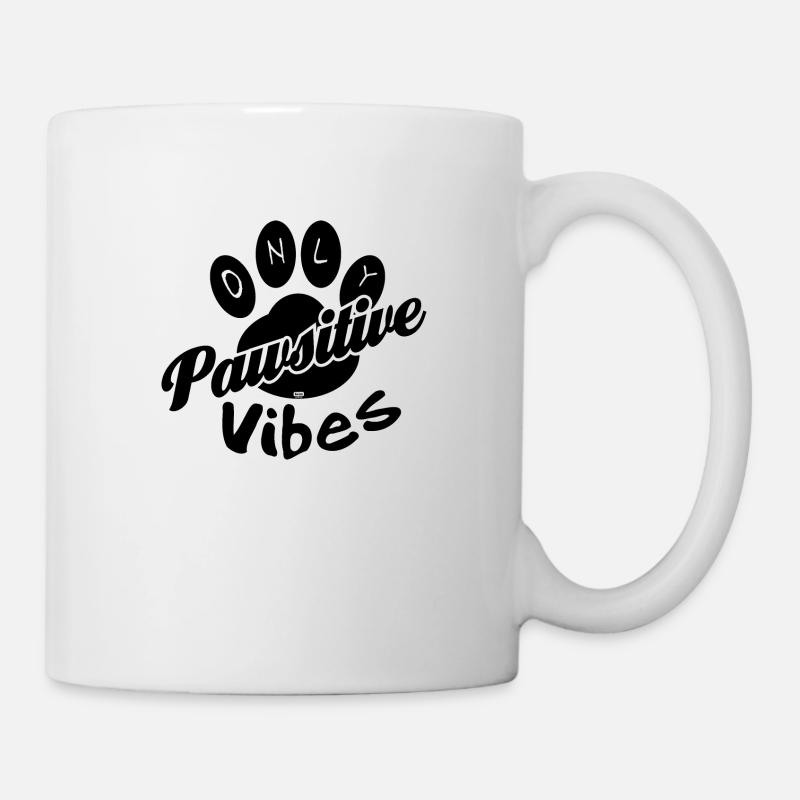 Only pawsitive vibes - Mug - white