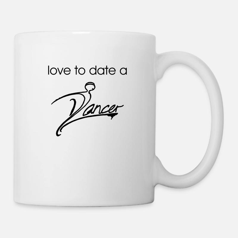J’adore sortir avec une danseuse - design noir - Mug blanc - blanc