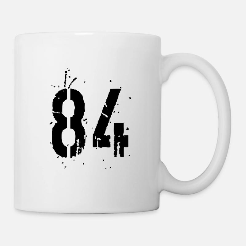 Nombre 84 - Mug blanc - blanc
