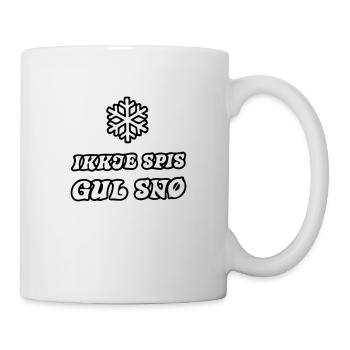 gelber Schnee - Tasse - Weiß - Rechts