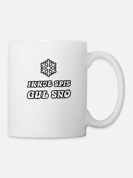 gelber Schnee - Tasse - Weiß