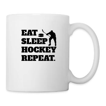Eishockeyspieler Eishockey Eishockeyteam Hockeyfan - Tasse - Weiß - Rechts