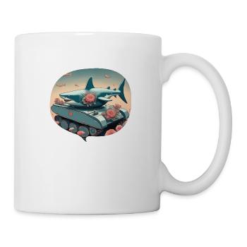Panzerhai - Tasse - Weiß - Rechts
