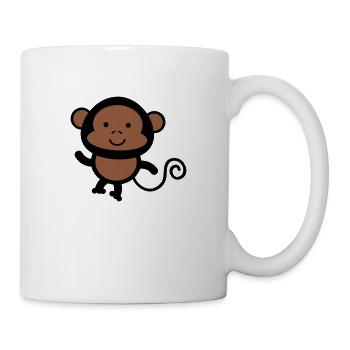 monkey - Tasse - Weiß - Rechts
