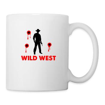 cowboy wild west - Tasse - Weiß - Rechts