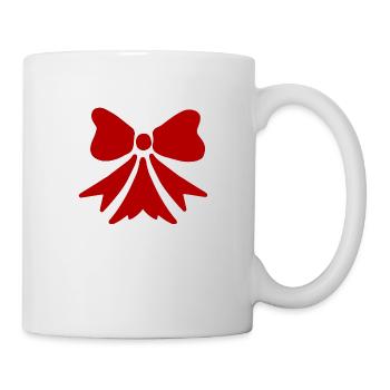 Cute Christmas Bow Tie - Mug - white - Right