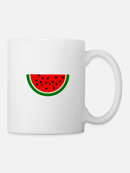 Free palestine Wassermelone melone - Tasse - Weiß